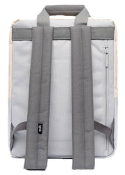 Lefrik Daily 13" Stripes Concrete Block Backpack - Grey/Light Grey/Cream