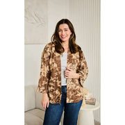 Elie Beaumont Serendipity Short Kimono - Coffee Blossom Brown