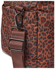 Roka Gatwick Medium Recycled Canvas Duffle Bag - Mini Leopard Brown