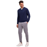 falke-pure-cashmere-v-neck-sweater---space-blue-35072845