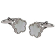 david-van-hagen-mother-of-pearl-flower-cufflinks---whitesilver-34497190
