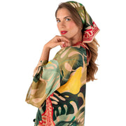powder-exotic-leaves-silk-square-scarf---redbeigegreen-35503453