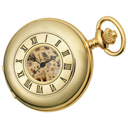 burleigh-half-hunter-mechanical-pocket-watch---gold-34481100
