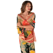 powder-exotic-leaves-linen-cotton-scarf---beigeredblue-35503414