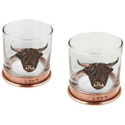 english-pewter-company-11oz-double-highland-cow-tumbler-set---copper-orangeclear-34432770