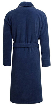 Bown of London Phoenix Towelling Dressing Gown - Navy