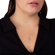 Beginnings E Initial Pendant - Silver