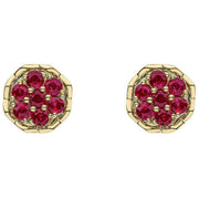 elements-gold-seven-stone-ruby-cluster-9ct-gold-earrings---goldred-35461106