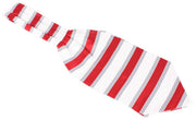 Knightsbridge Neckwear Striped Silk Cravat - Red/Cream