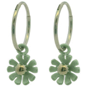 ti2-titanium-ten-petal-flower-charm-hoop-earrings---light-green-34437809