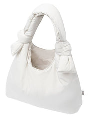 Lefrik Biwa Puffy Shoulder Bag - Ice White