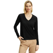 falke-pima-jersey-v-neck-long-sleeve-shirt---black-34438828