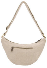 Hindbag Andrea Half Moon Bag - Jute Cream