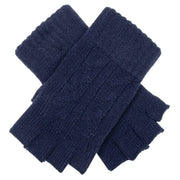 dents-fingerless-cable-knit-gloves---navy-34478187