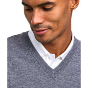 falke-lambswool-v-neck-sweater---heather-dark-grey-35072350