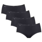 sloggi-basic-4-pack-midi-knickers---black-35045135