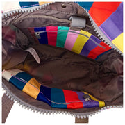 Roka Canfield B Medium Recycled Canvas Backpack - Wide Multi Stripe