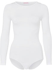 Falke Fine Cotton Long Sleeved Bodysuit - White