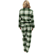 cyberjammies-fern-brushed-check-pyjama-set---olive-greenwhite-34514562
