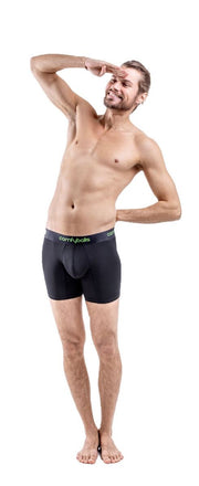Comfyballs Performance Long Boxer - Charcoal/Viper Green