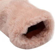 Dents Fingerless Faux Mittens - Blush Pink
