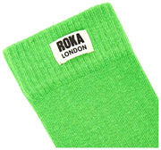 Roka Wimbledon Crew Socks - Online Lime
