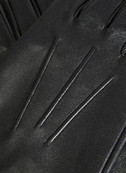 Dents Keswick Silk Lined Leather Gloves - Black