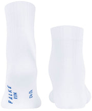 Falke Run Rib Short Socks - White