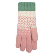 dents-jacquard-polka-dot-knitted-gloves---powder-pinkmint-green-34478390