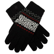 dents-jacquard-geometric-knitted-gloves---black-34478152
