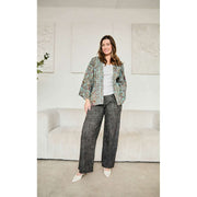 Elie Beaumont Serendipity Short Kimono - Light Blue Baroque