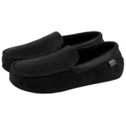 isotoner-square-patterned-smart-moccasin-slippers---black-34523230