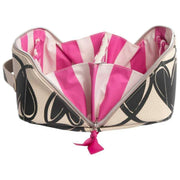 caroline-gardner-mono-linked-hearts-large-diagonal-wash-bag---blackcream-35903466