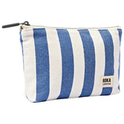 roka-maida-vale-small-cotton-canvas-pouch---denim-blue-stripewhite-35904590
