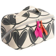 caroline-gardner-mono-linked-hearts-large-diagonal-wash-bag---blackcream-35903465