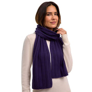 falke-pure-cashmere-ribbed-scarf---violet-34439561