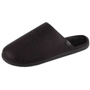 isotoner-square-patterned-smart-mule-slippers---black-34523219