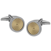david-van-hagen-sunburst-round-cufflinks---silvergold-34497116