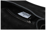 Vivienne Westwood Bianca Suede Leather Small Shoulder Bag  - Black