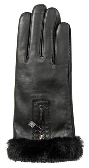 Dents Yasmin Touchscreen Leather Gloves - Black