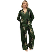 cyberjammies-olive-leopard-print-long-sleeve-wide-leg-pyjama-set---greengold-34514524