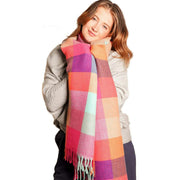 zelly-pleated-detail-checked-scarf---multi-colour-35071945
