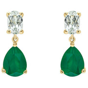 elements-gold-toi-et-moi-amethyst-and-onyx-9ct-gold-drop-earrings---goldgreen-35460998