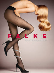 Falke Dot Vitalize 20 Denier Tights - Black