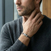 steel-barnett-archie-braided-leather-bracelet---brown-35896315