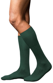 Falke No 13 Finest Piuma Cotton Knee High Socks - Hunter Green