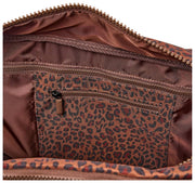 Roka Gatwick Medium Recycled Canvas Duffle Bag - Mini Leopard Brown