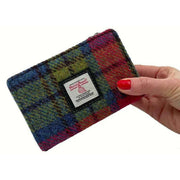 maccessori-harris-tweed-medium-zip-purse---pinkblue-34630503