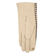 dents-touchscreen-dogtooth-design-gloves---natural-34478062
