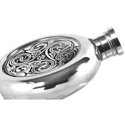 english-pewter-company-4oz-round-celtic-disk-flask---silver-34472384